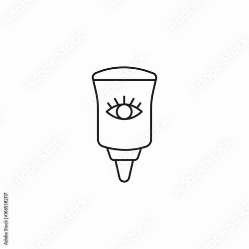 eye drop dispenser icon sign vector