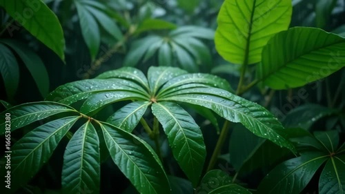 palm tree leaves
