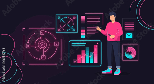 Business data analysis using futuristic technology to improve efficiency and productivity