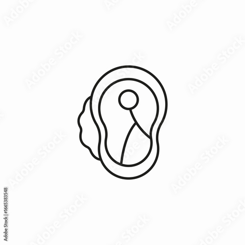 raw meat steak icon sign vector