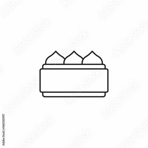 sushi roll food icon sign vector
