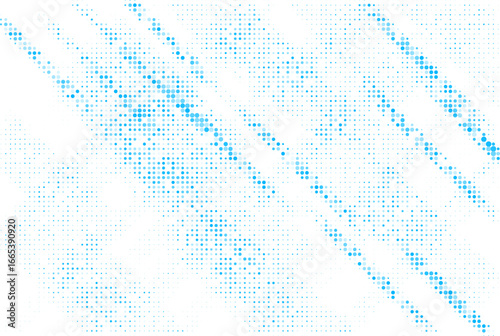 Rhythmic Halftone Pattern with a Sense of Flow	