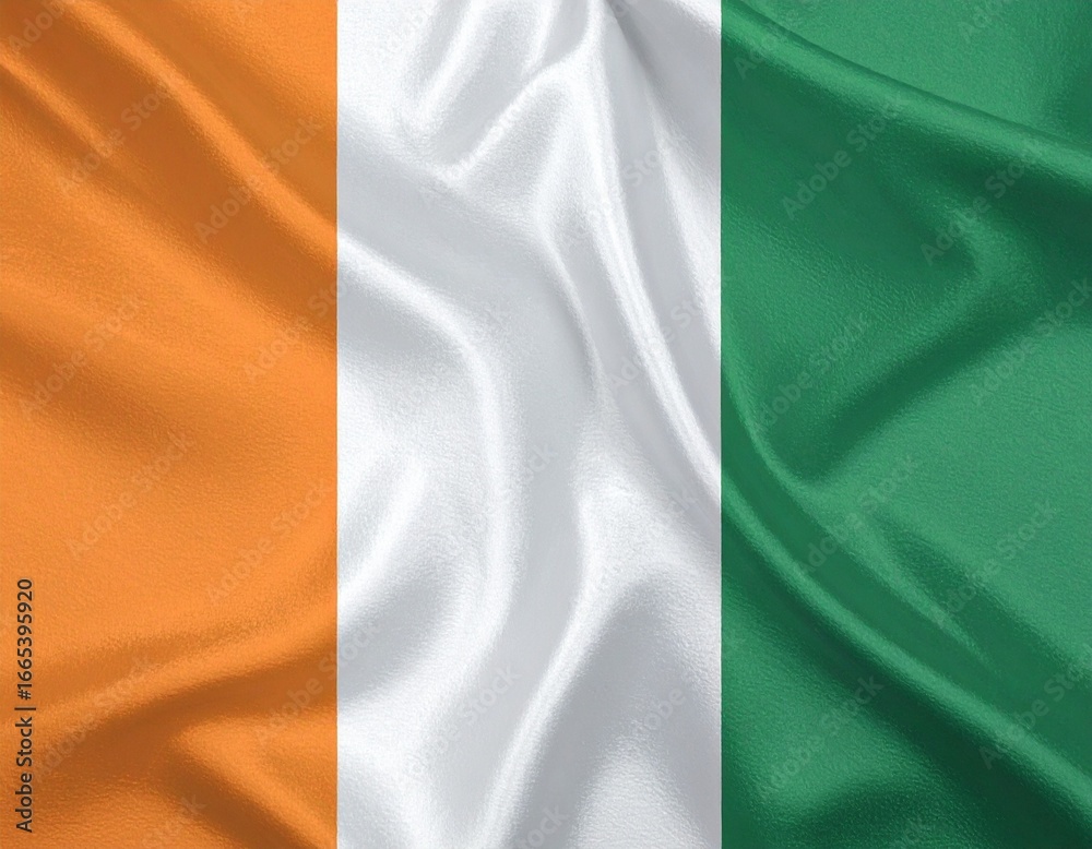 Obraz premium Brushstroke Glory of Ireland's National Colors