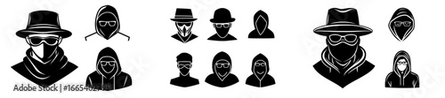 The image of an anonymous character is depicted as a mysterious silhouette, complete with a hat and glasses or a mask, symbolizing secrecy