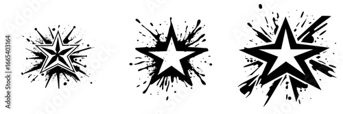 The Starburst Icon is a bold, graphic illustration of a five-pointed star exploding in a burst of energy, ideal for capturing attention and adding a dynamic element to your design