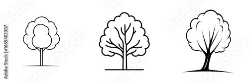 Doodle Tree is a whimsical, hand-drawn illustration of a stylized tree, capturing the essence of nature in a simple, minimalist design