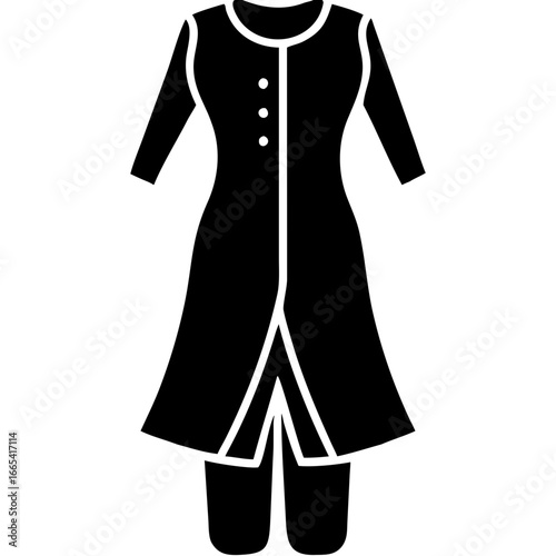 creative details Salwar kameez Vector Illustration