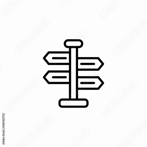 direction road icon sign vector