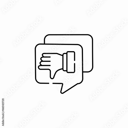 dislike bad icon sign vector