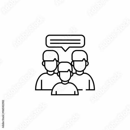 group chat icon sign vector