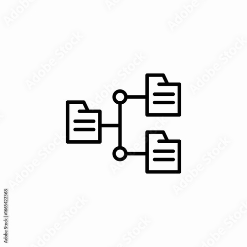 linked data icon sign vector