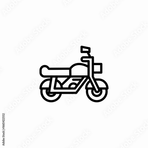 motor bike icon sign vector