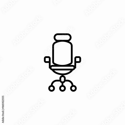 office chair icon sign vector