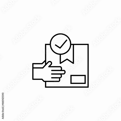 box delivery successful icon sign vector