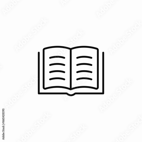 book reading icon sign vector