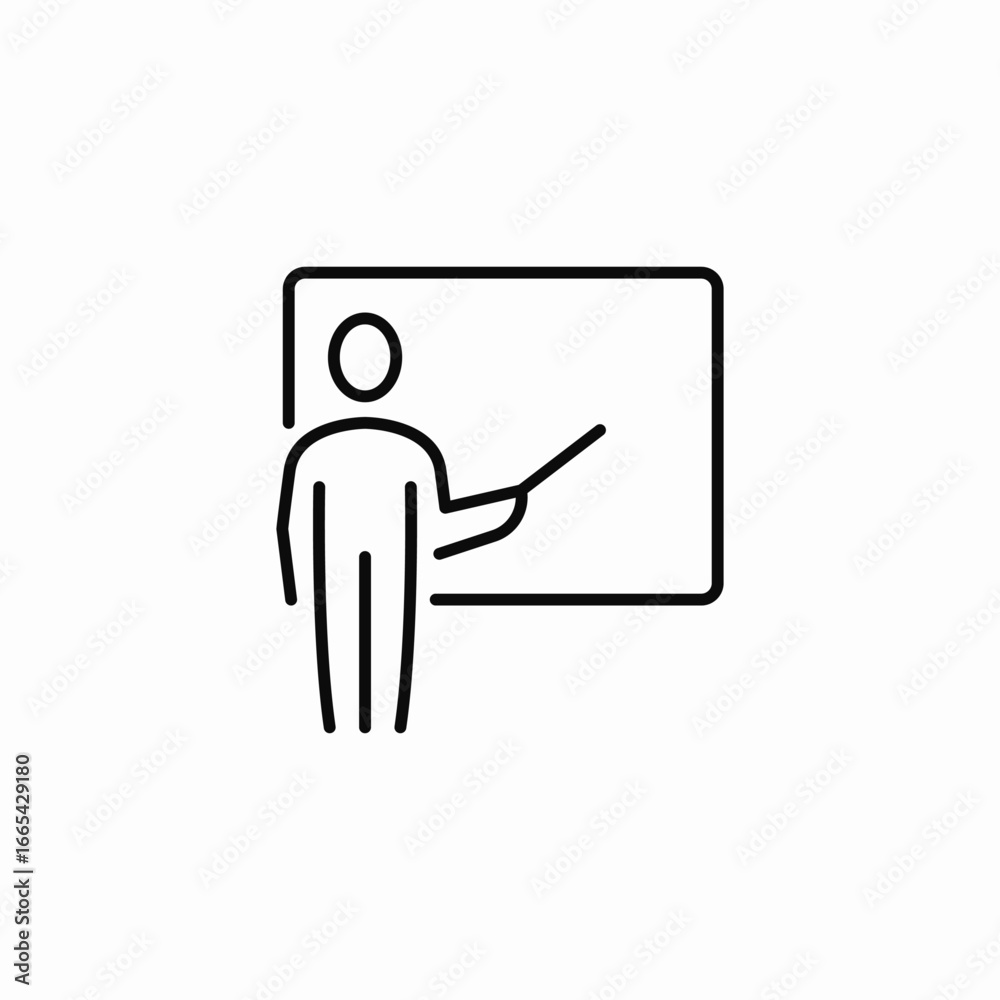 whiteboard presentation icon sign vector whiteboard presentation icon sign vector