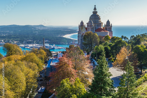 Famous Sanctuary of Santa Luzia and the Sacred Heart of Jesus, Viana do Castelo in Portugal