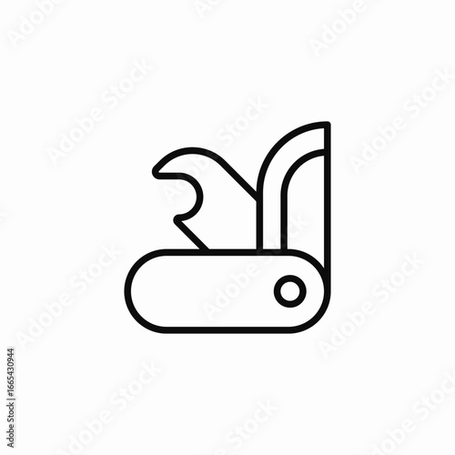 pocket multitool icon sign vector
