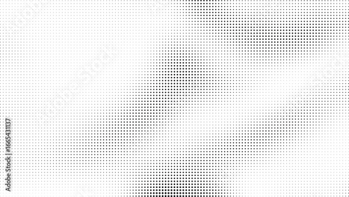 Abstract halftone black and white gradient texture with dotted retro style background grunge faded noise pixelated pattern diagonal stripe pop art comics wallpaper design, vector illustration