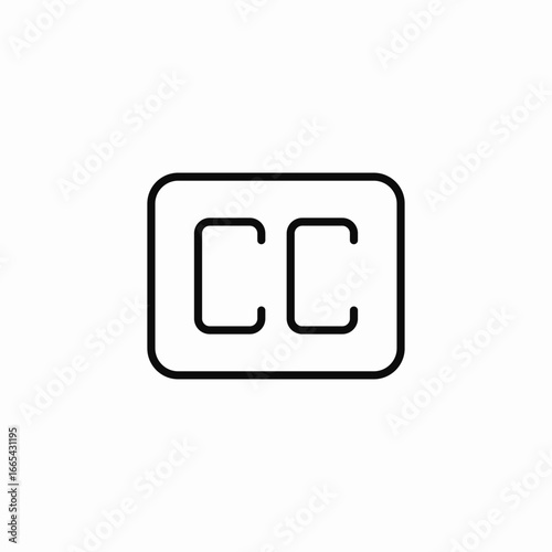 subtitles available icon sign vector