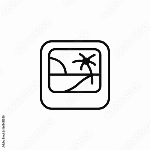 vacation memories icon sign vector