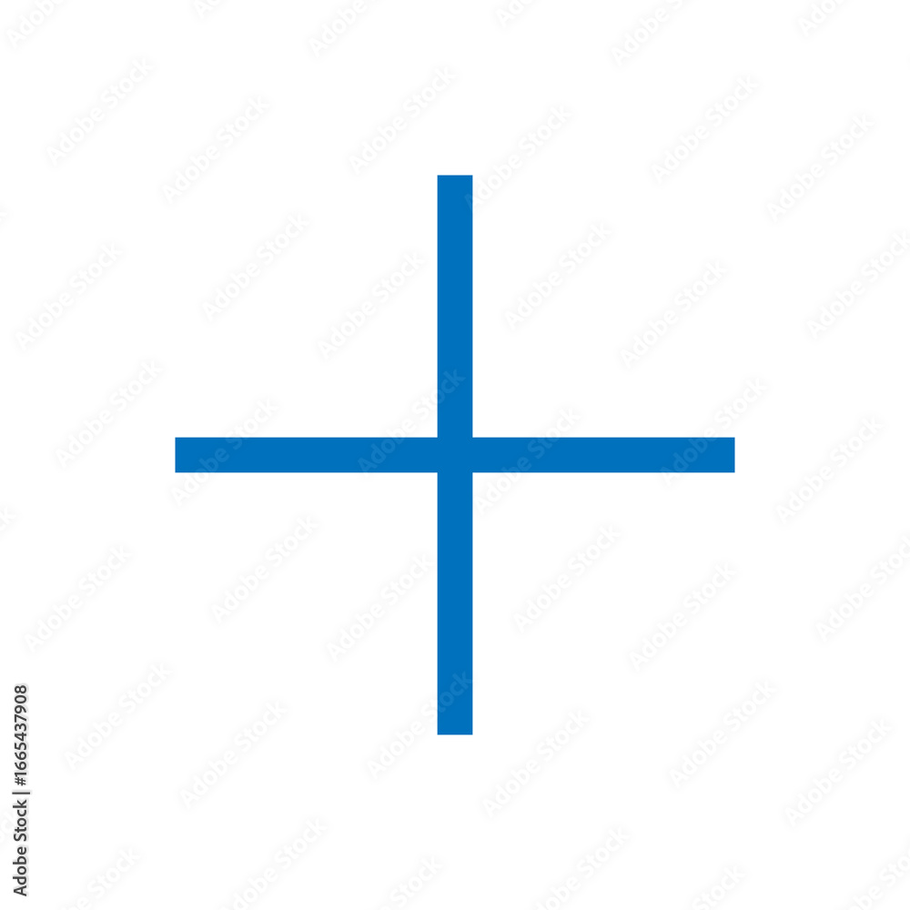 Obraz premium Blue plus icon. Blue cross icon. Blue plus symbol png