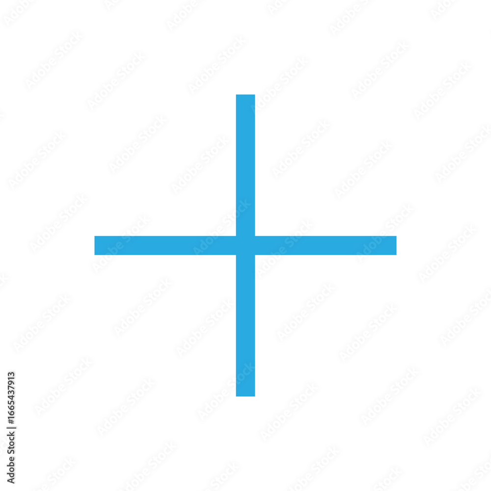 Obraz premium Blue plus icon. Blue cross icon. Blue plus symbol png