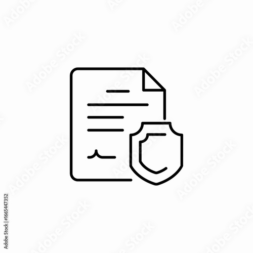 document safe icon sign vector