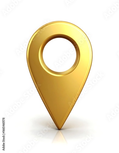 Golden location marker