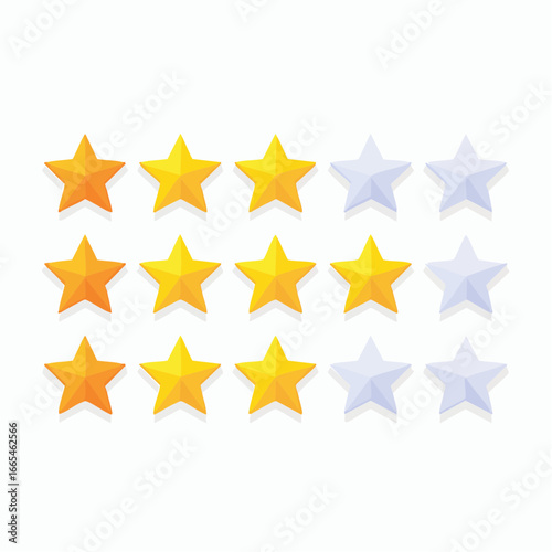 Rating Stars Graphic Design