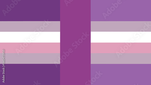 Genderfluid Pride Flag with Vertical Purple Stripe and Horizontal Stripes genderfluidity LGBTQ flag