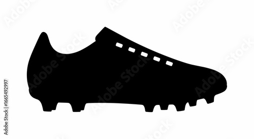 Soccer Cleat Vector Illustration Icon - Sports Footwear Graphic Design