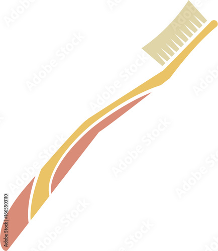 Toothbrush dental care illustration. Vector file format
