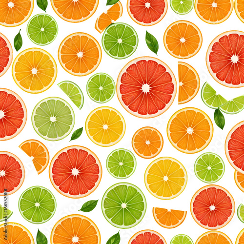 Wallpaper Mural Orange and Citrus Fruits Pattern on Black Background
 Torontodigital.ca