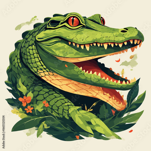 Crocodile Design Very Cool and Creepy