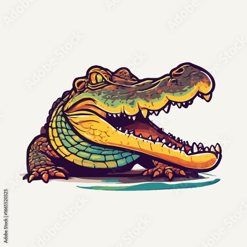 Crocodile Design Very Cool and Creepy