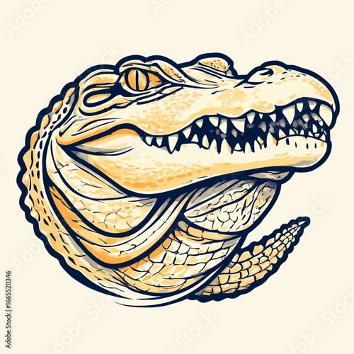 Crocodile Design Very Cool and Creepy