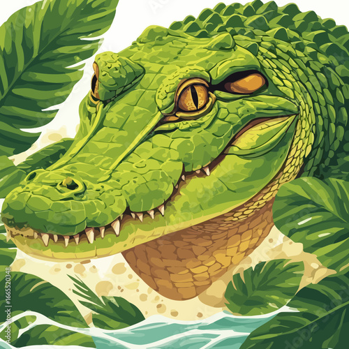 Crocodile Design Very Cool and Creepy