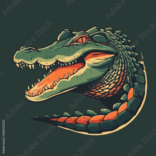 Crocodile Design Very Cool and Creepy