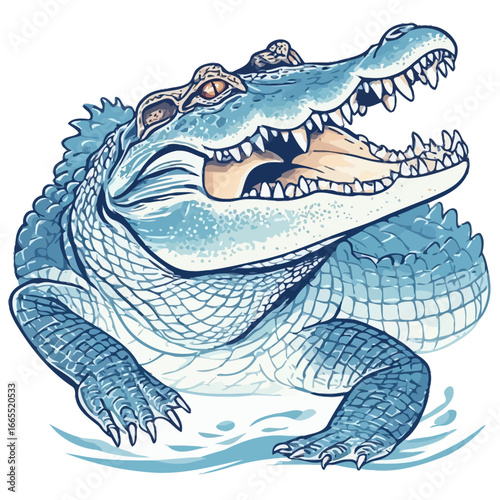 Crocodile Design Very Cool and Creepy