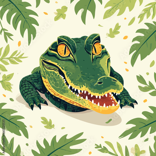 Crocodile Design Very Cool and Creepy