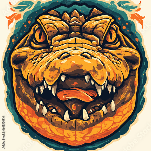 Crocodile Design Very Cool and Creepy