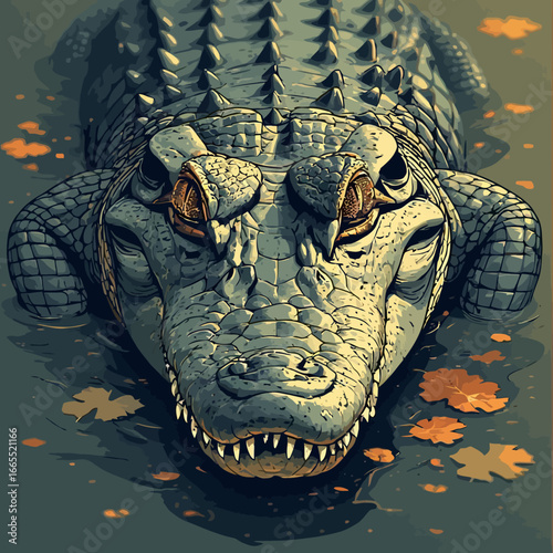 Crocodile Design Very Cool and Creepy