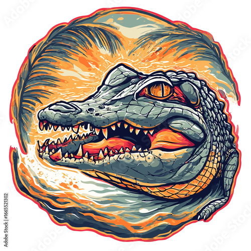 Crocodile Design Very Cool and Creepy