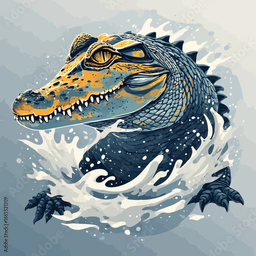 Crocodile Design Very Cool and Creepy