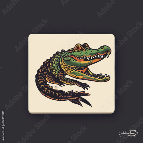 Crocodile Design Very Cool and Creepy