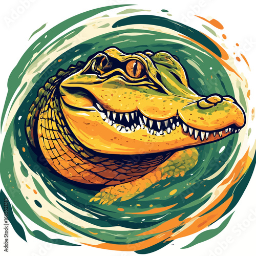 Crocodile Design Very Cool and Creepy