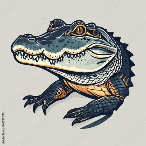 Crocodile Design Very Cool and Creepy
