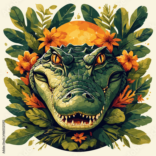 Crocodile Design Very Cool and Creepy