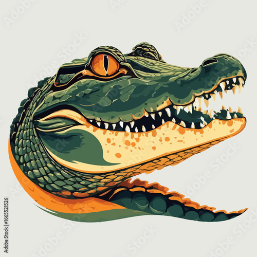 Crocodile Design Very Cool and Creepy
